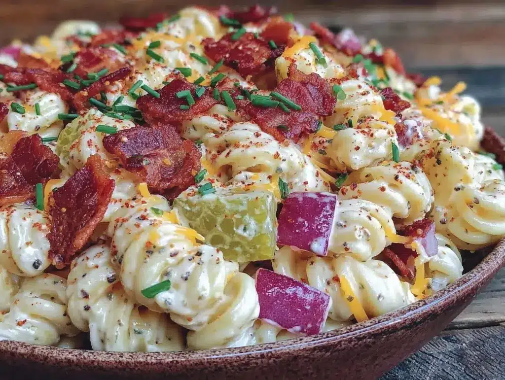 dill pickle pasta salad - featured image