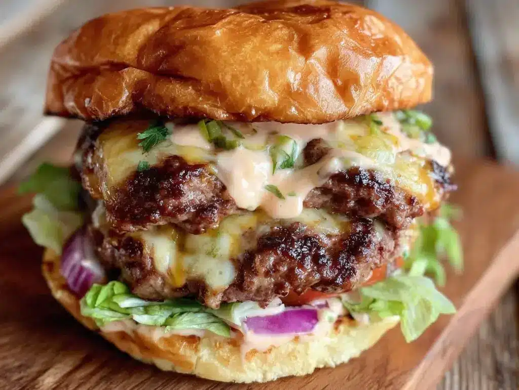 double smash burger recipe - featured image