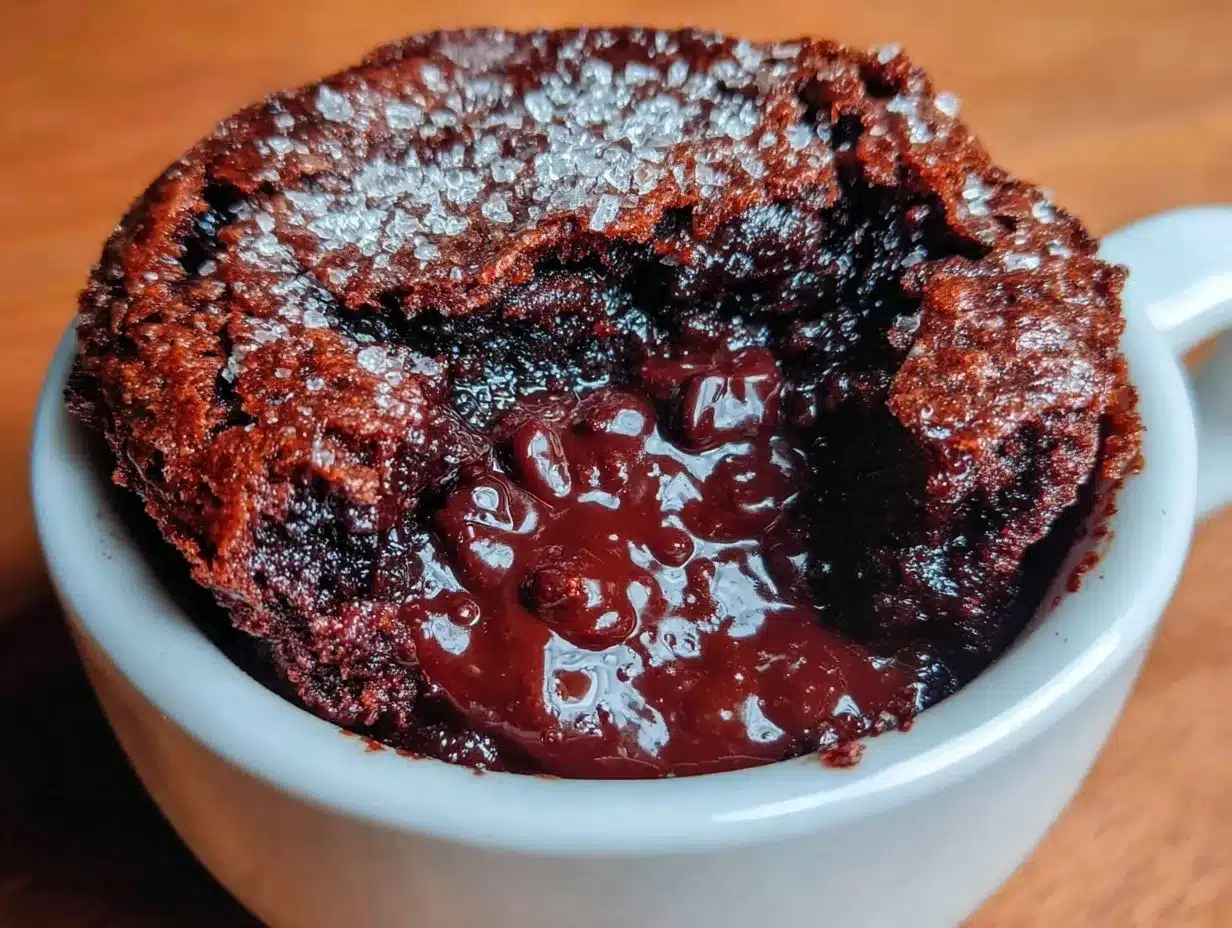 easy 3-ingredient mug brownie preparation steps