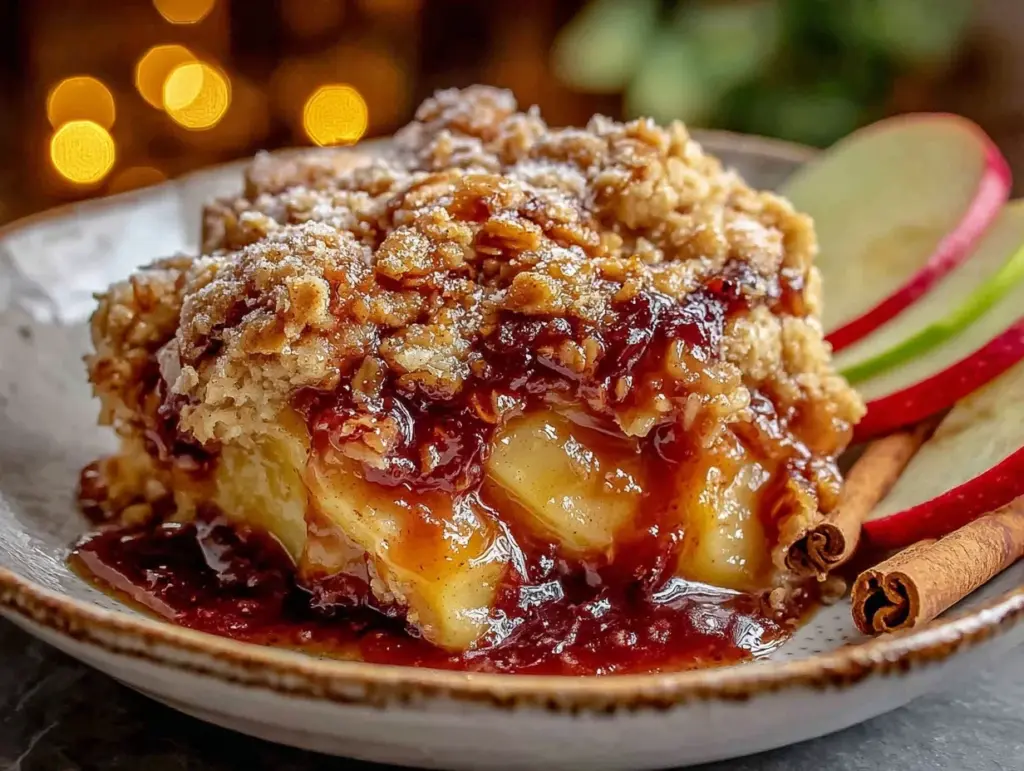 easy crockpot apple crisp - featured image