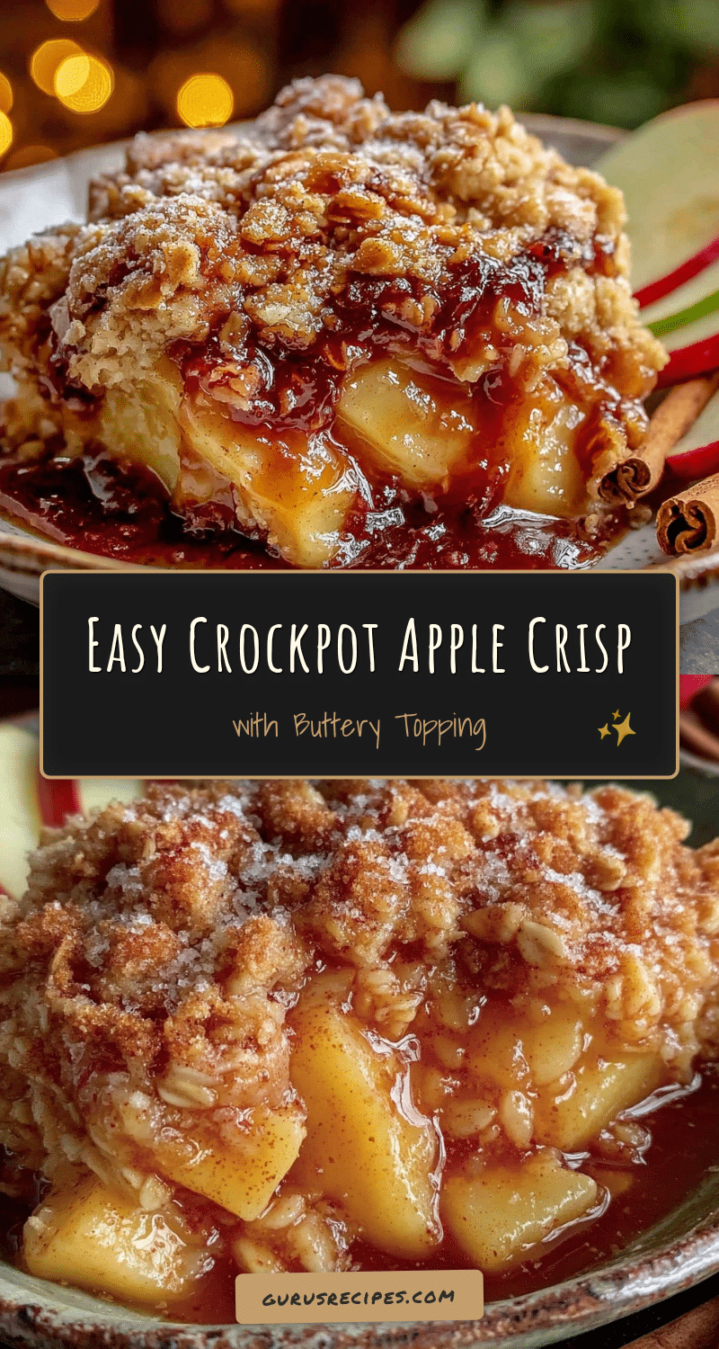 easy crockpot apple crisp recipe