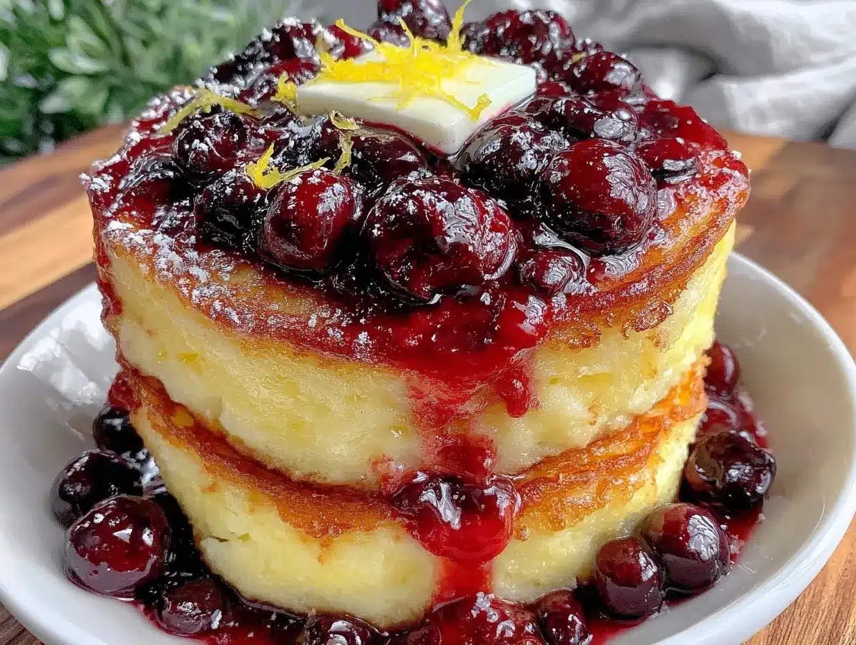fluffy lemon ricotta pancakes preparation steps