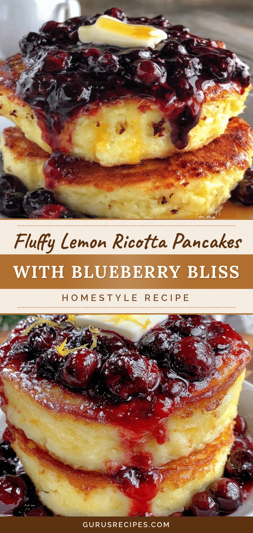 fluffy lemon ricotta pancakes recipe
