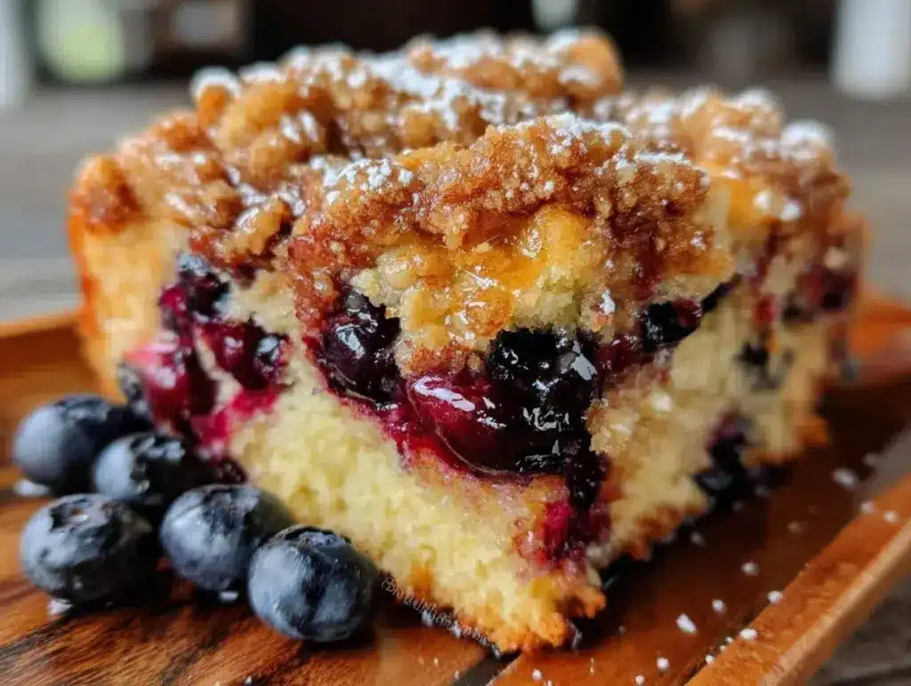 fresh blueberry buckle - featured image