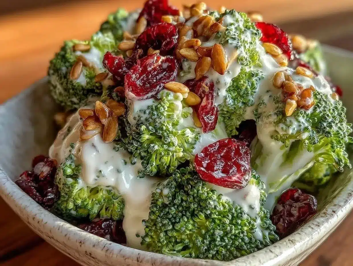 fresh broccoli salad preparation steps