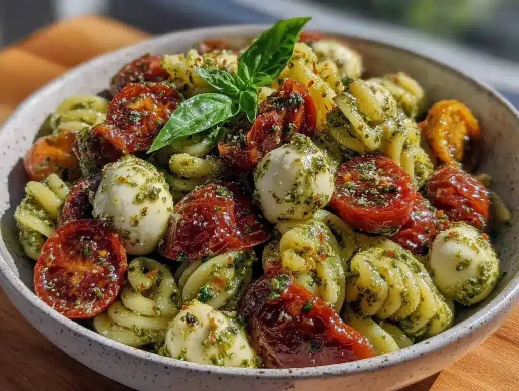 Fresh Caprese Pasta Salad - featured image