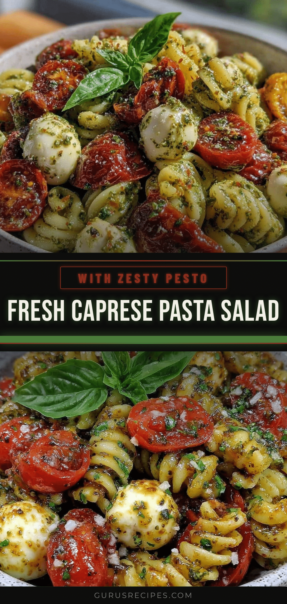 Fresh Caprese Pasta Salad recipe
