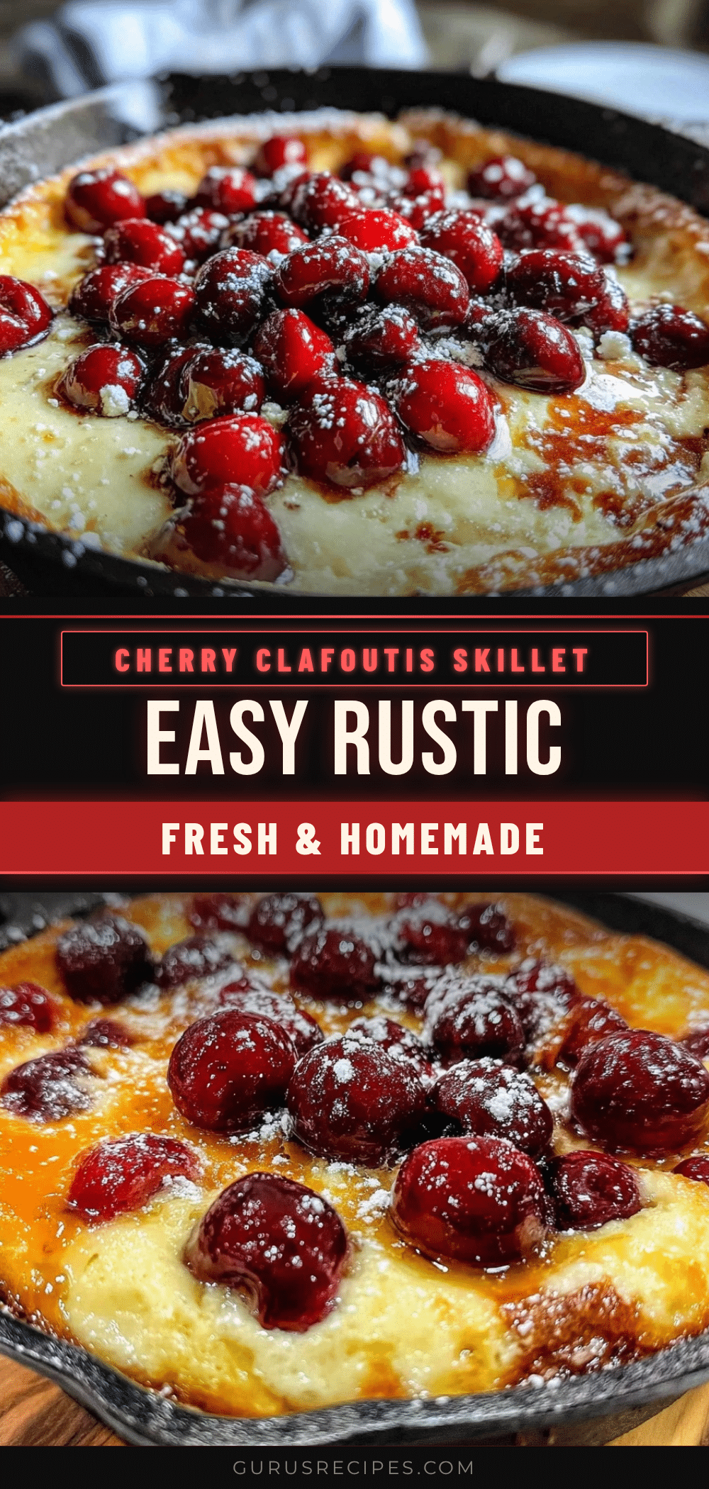 fresh cherry clafoutis skillet recipe recipe