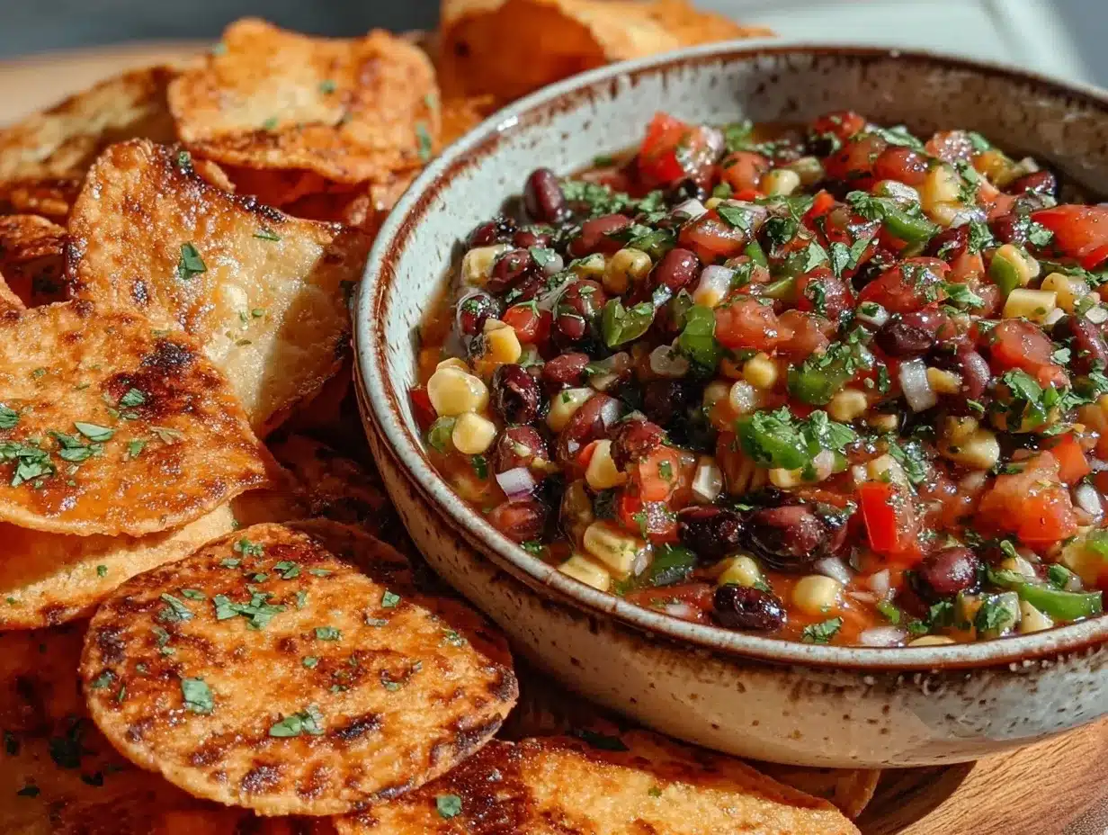 Fresh Loaded Cowboy Caviar Dip preparation steps