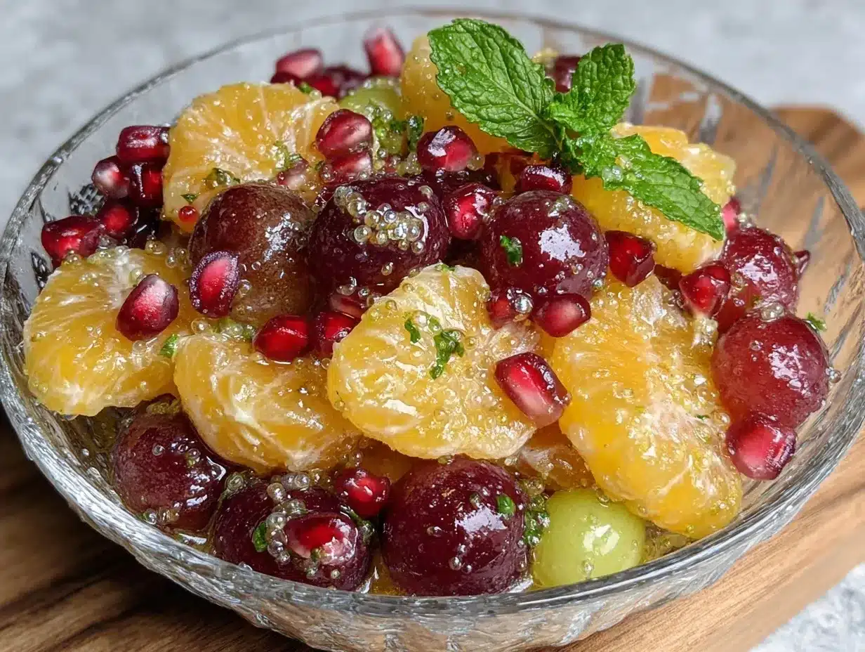 fresh mimosa fruit salad preparation steps