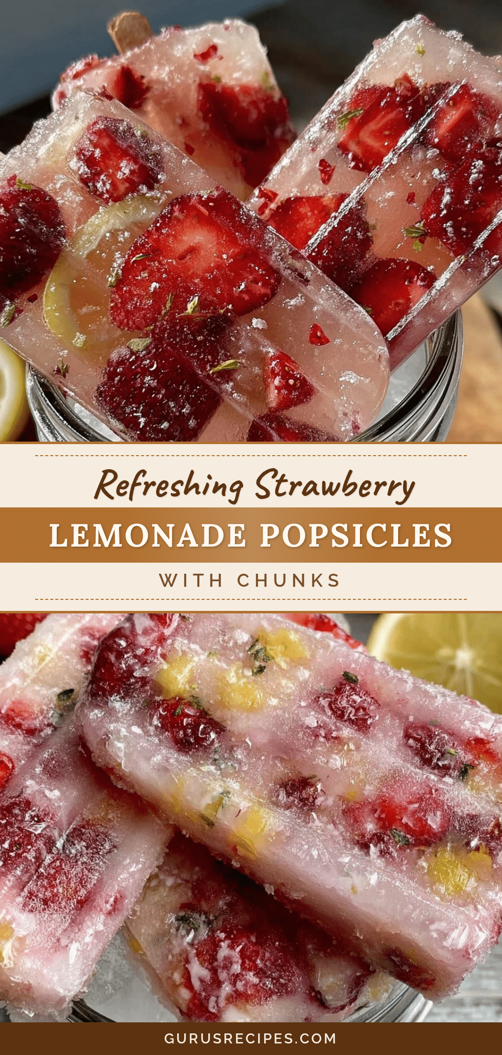 fresh strawberry lemonade popsicles recipe