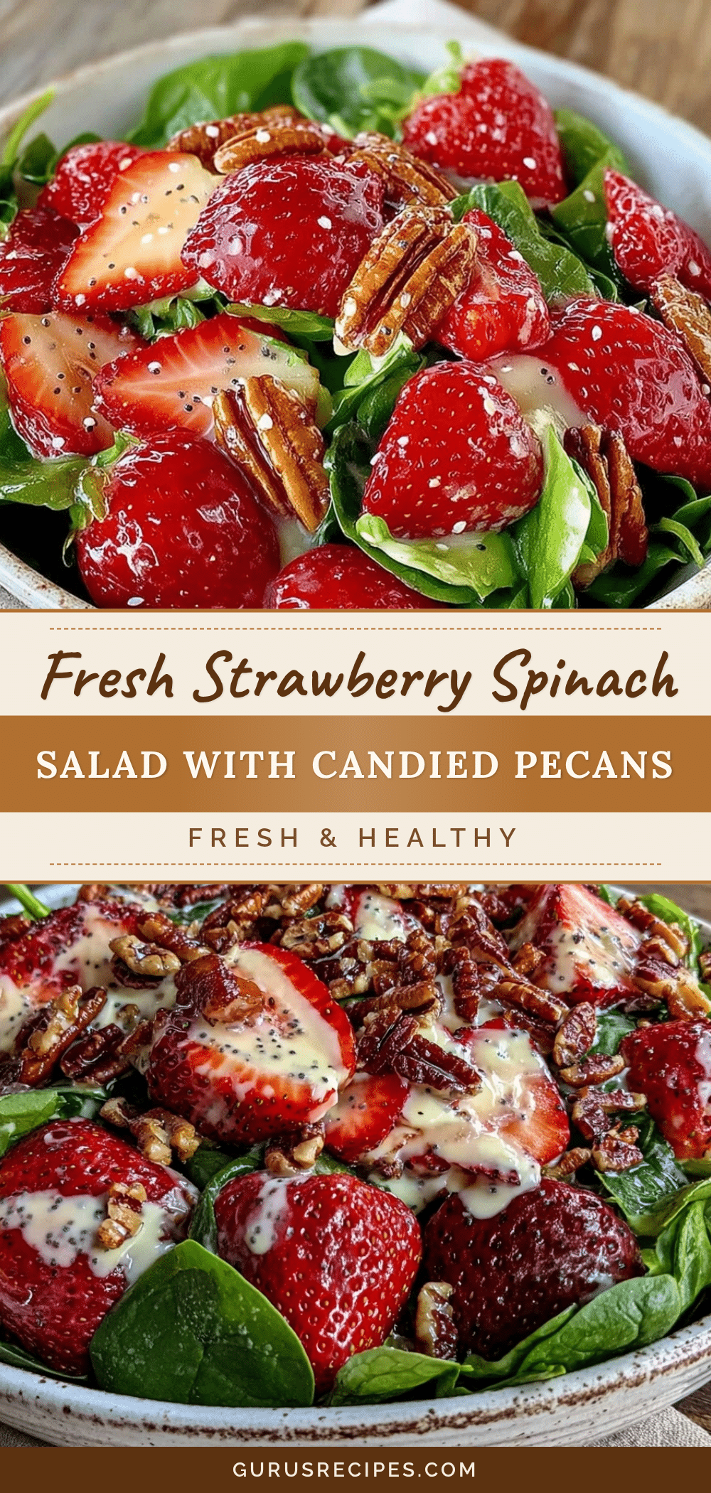 fresh strawberry spinach salad recipe
