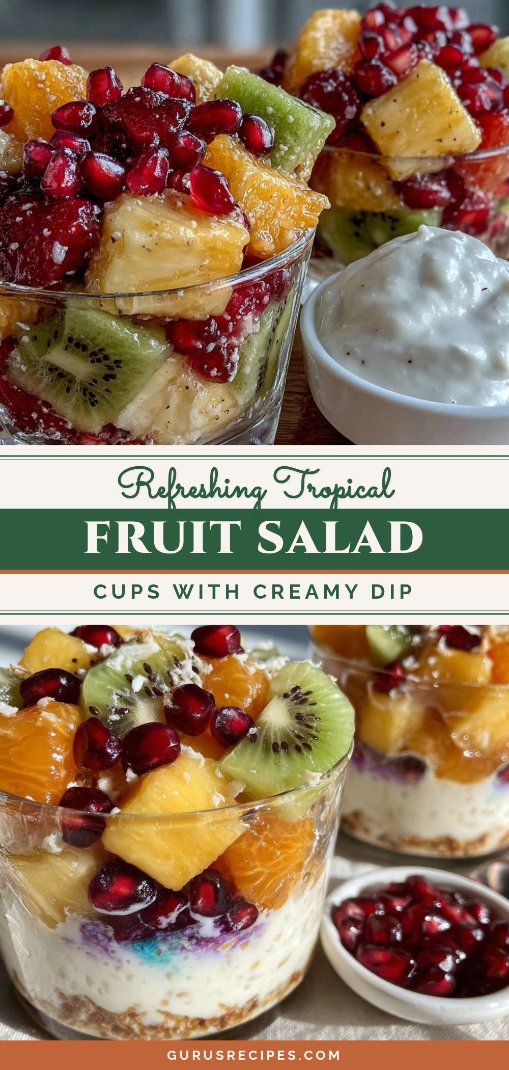 fresh tropical fruit salad cups recipe