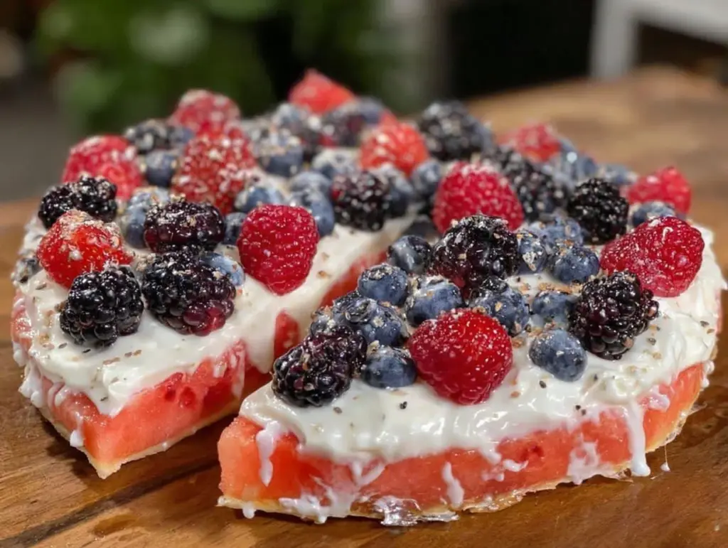 fresh watermelon pizza - featured image