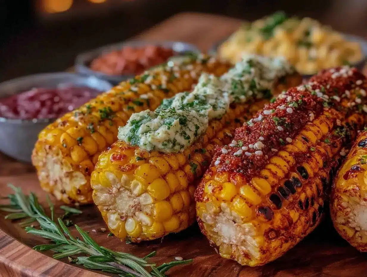 grilled corn on the cob butter recipes preparation steps