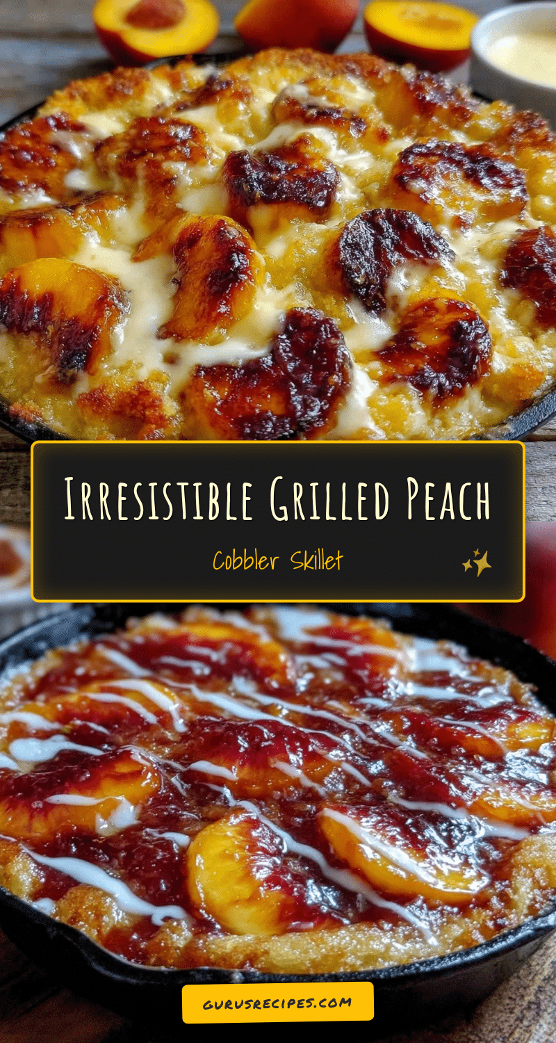 grilled peach cobbler skillet recipe
