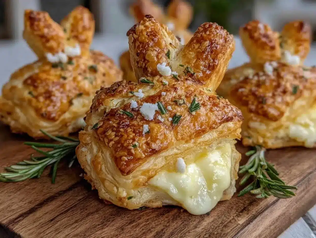 Ham and Brie Puff Pastry Bites preparation steps