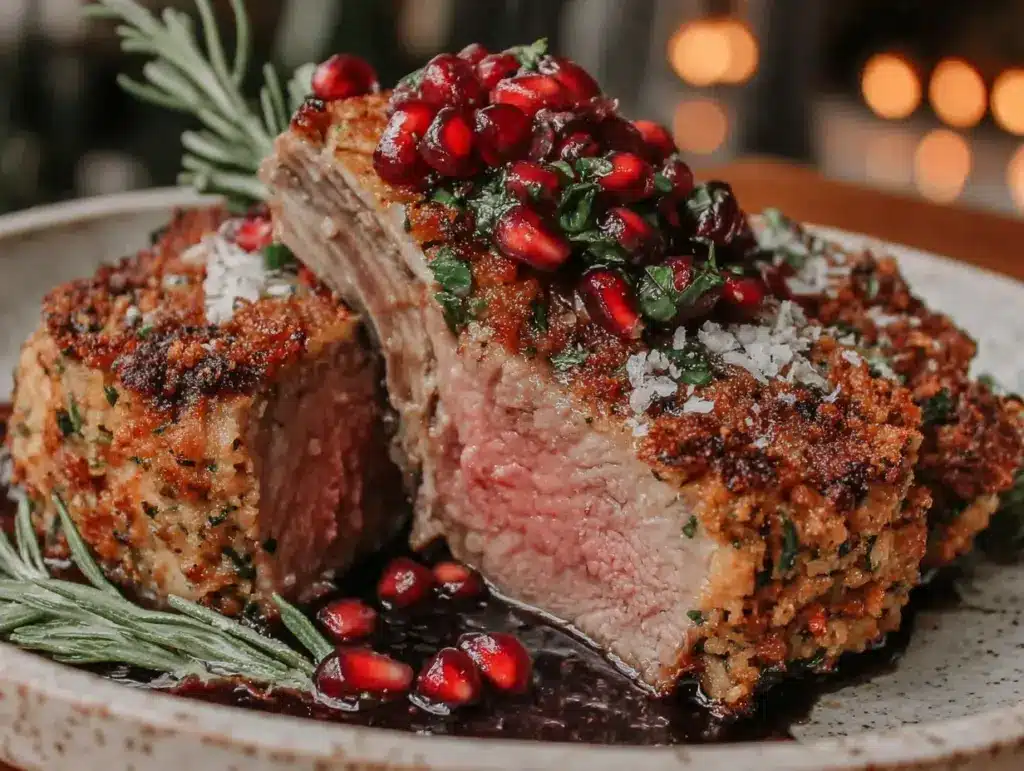 herb-crusted rack of lamb - featured image