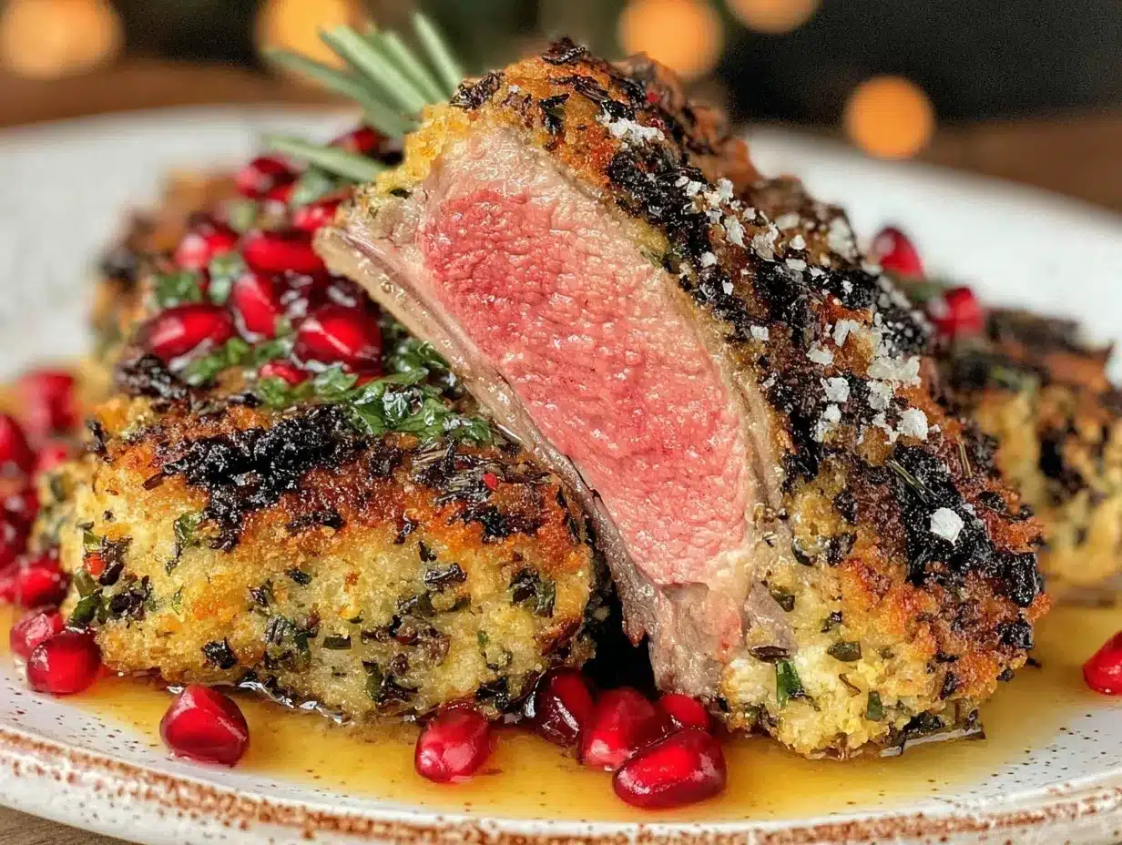 herb-crusted rack of lamb preparation steps