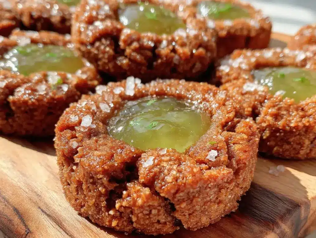 key lime pie thumbprint cookies - featured image