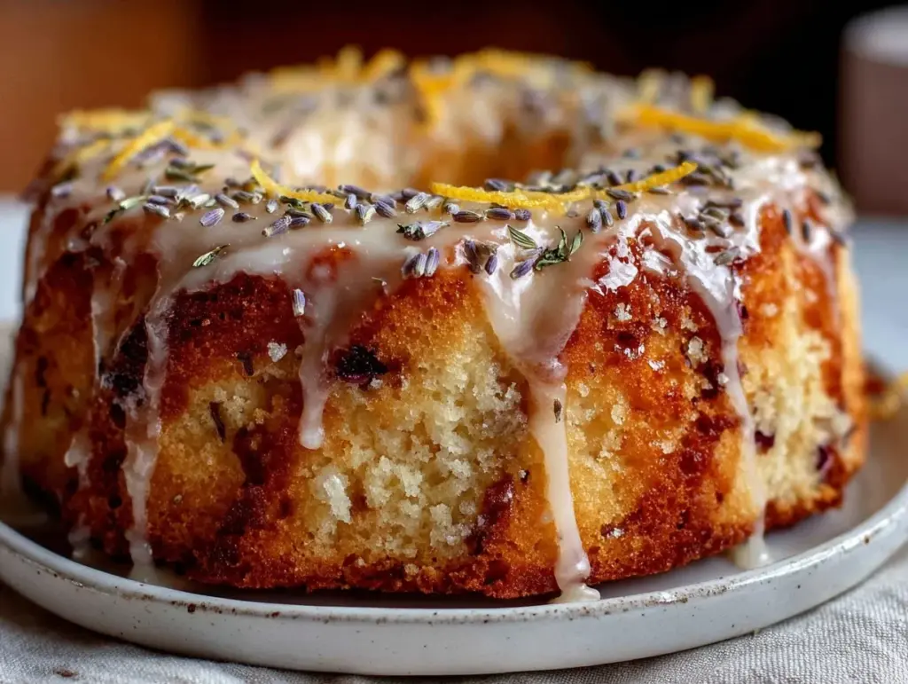 lavender earl grey tea cake - featured image