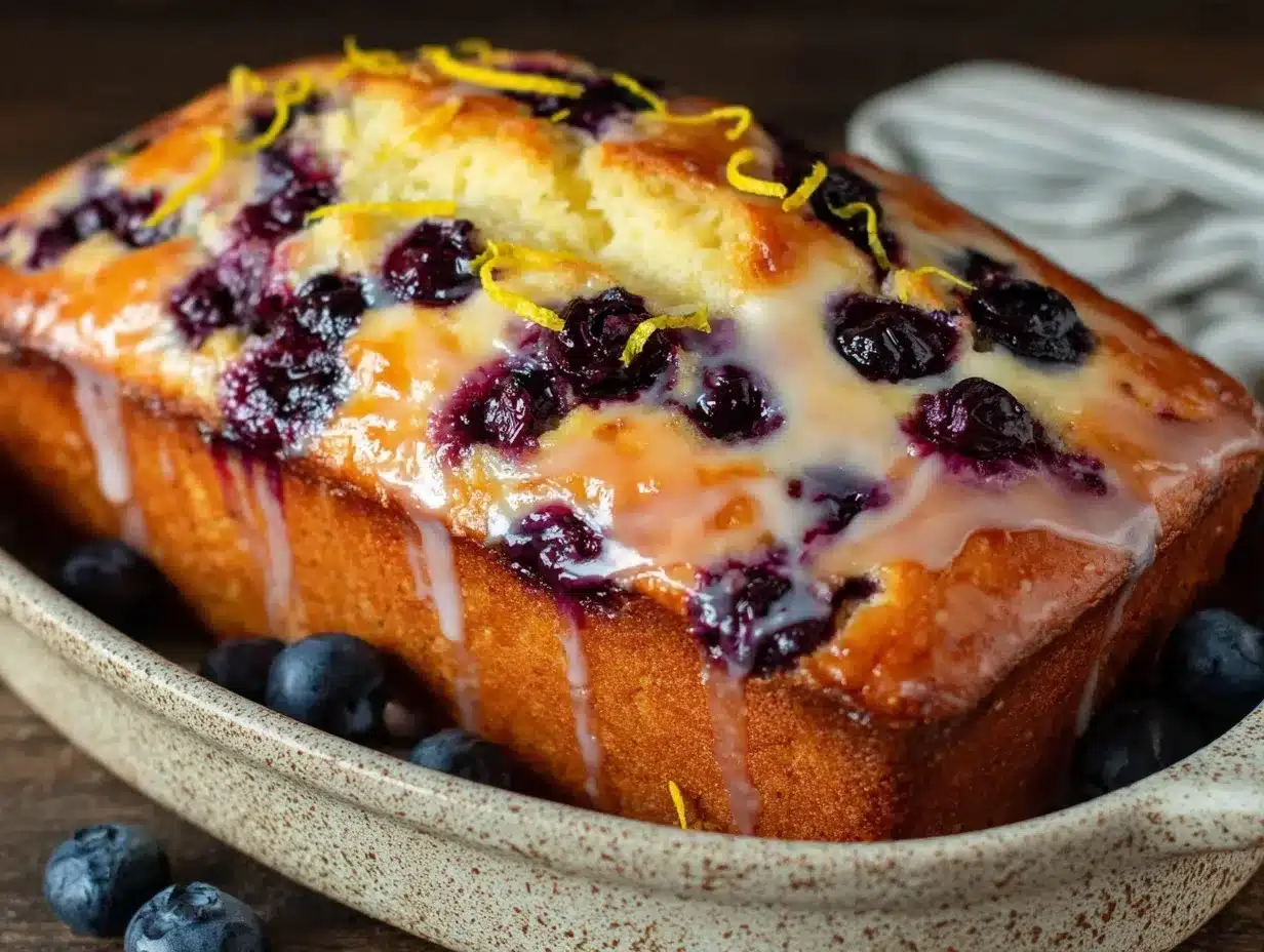 lemon blueberry loaf preparation steps