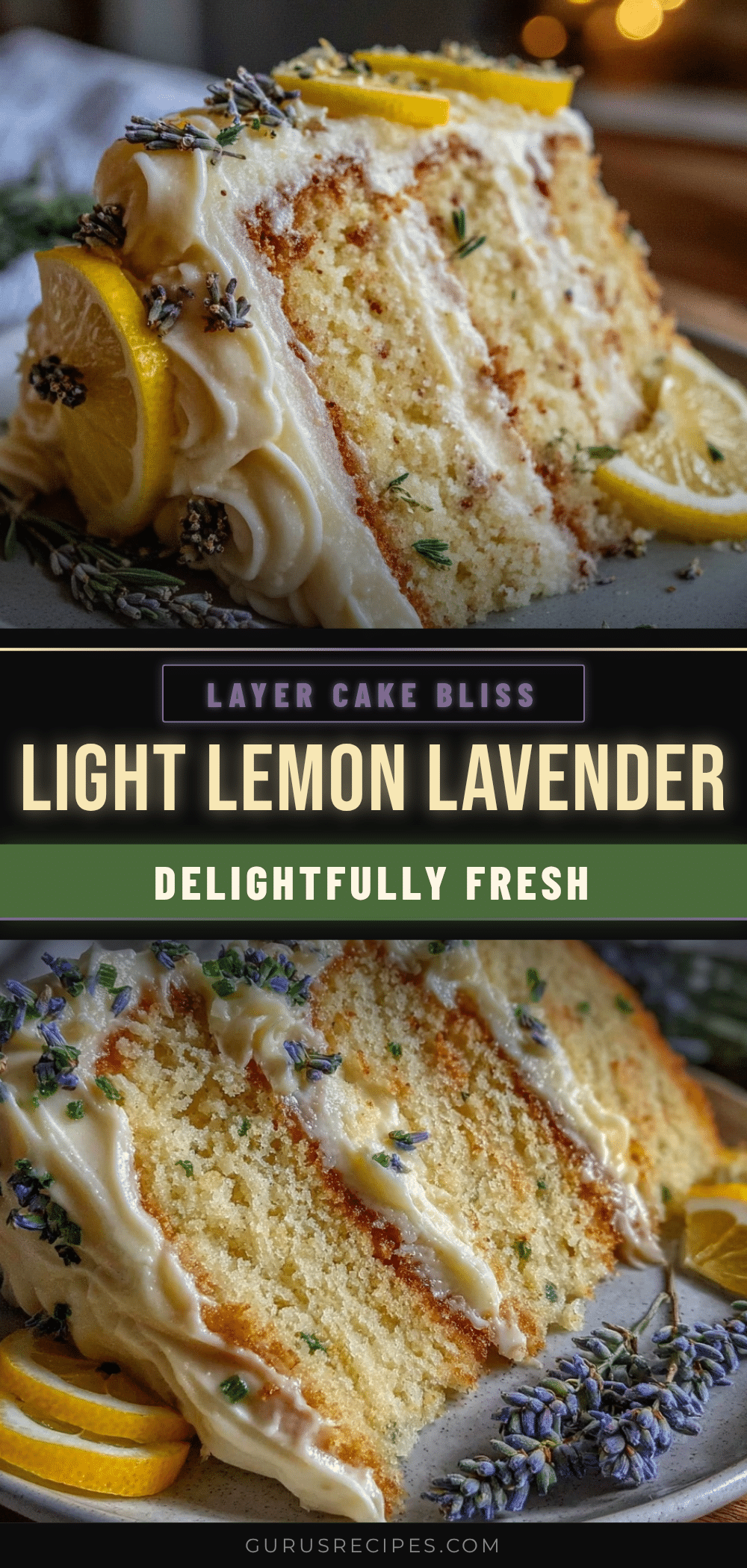 lemon lavender layer cake recipe