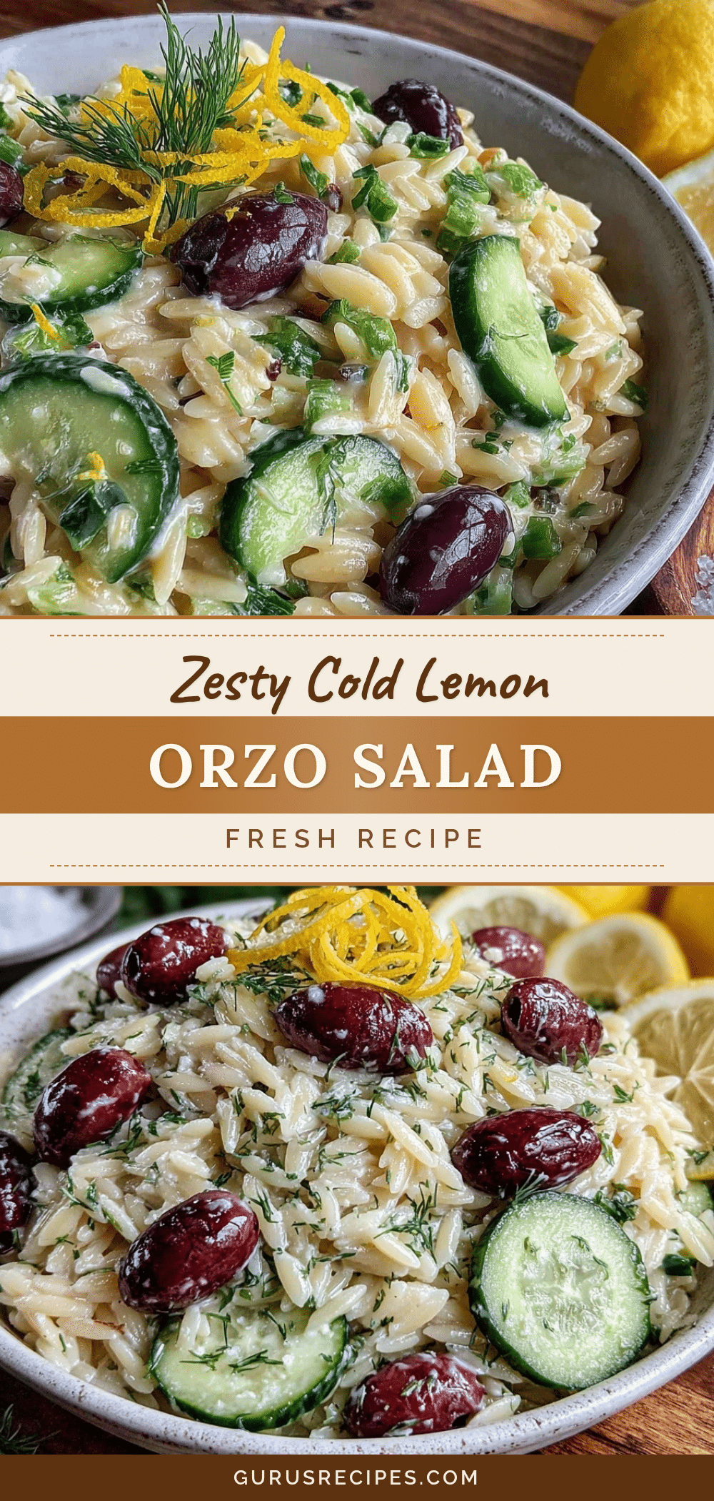 lemon orzo pasta salad recipe