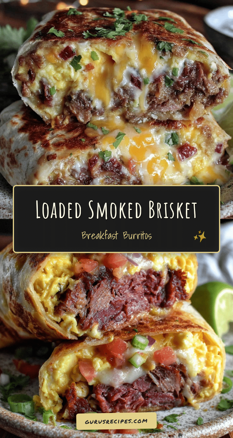 loaded breakfast burritos with smoked brisket recipe