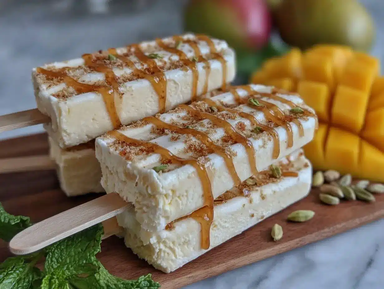 mango lassi popsicles preparation steps