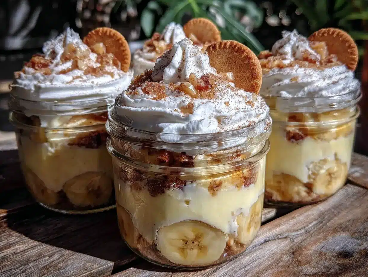 mason jar banana pudding parfaits preparation steps