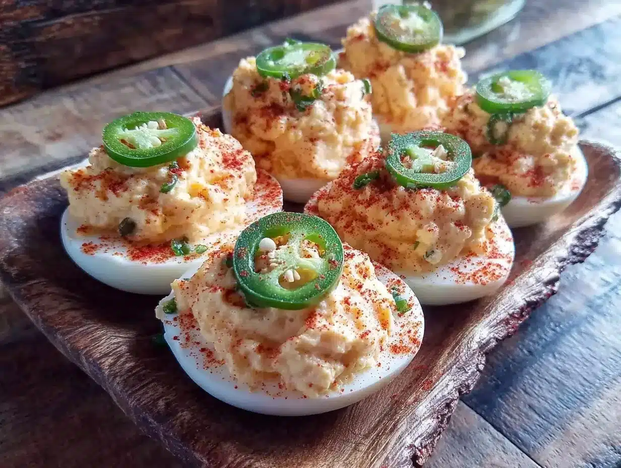 Memorial Day deviled eggs preparation steps