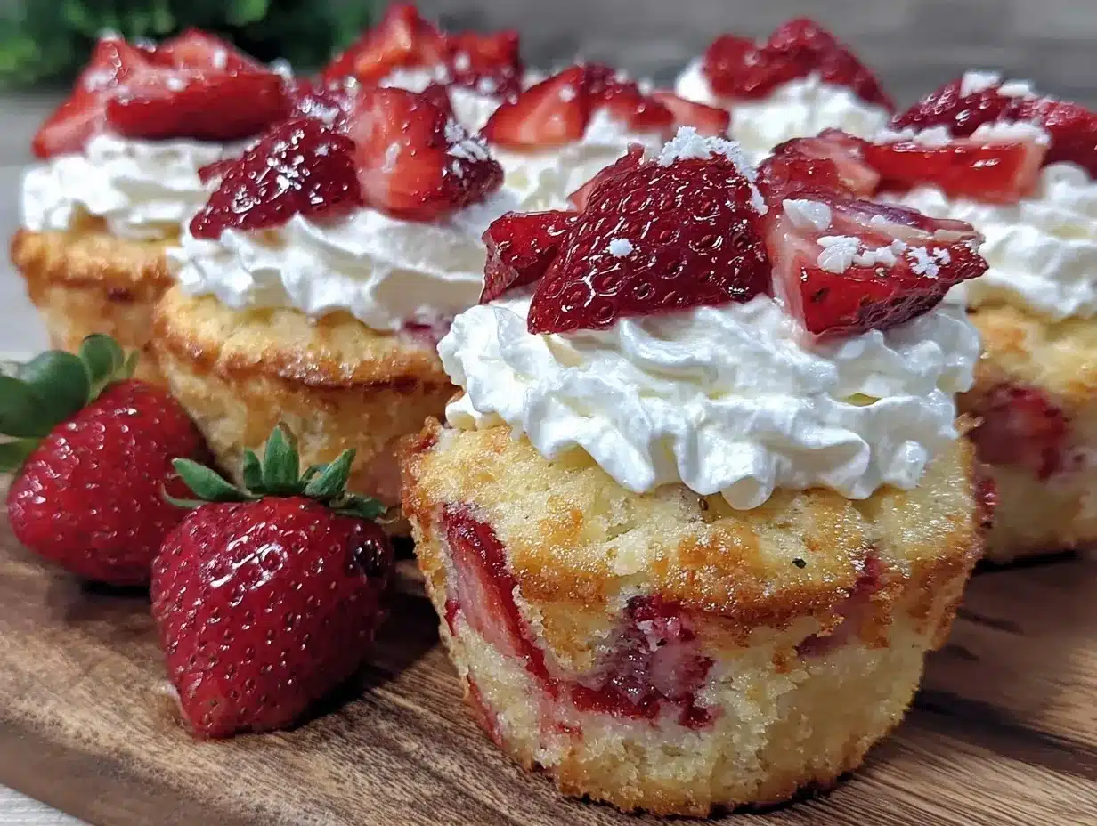 mini strawberry shortcake cups preparation steps