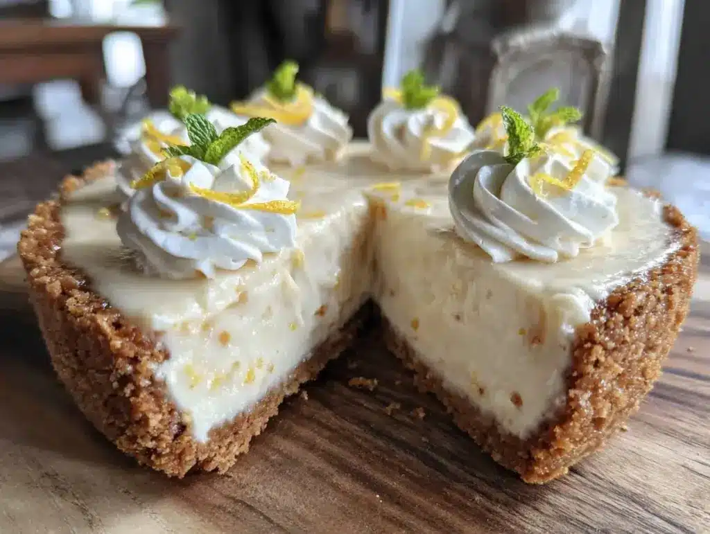 no bake lemon icebox pie - featured image