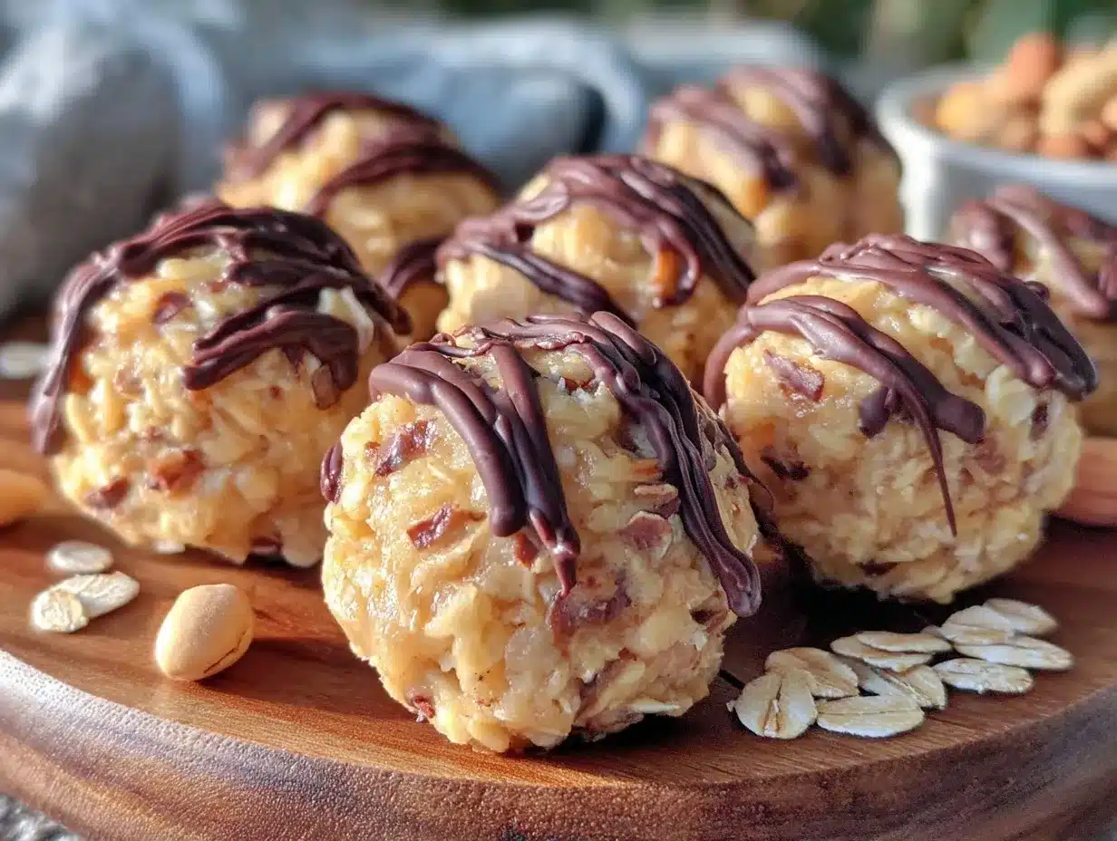 no-bake peanut butter oat balls preparation steps