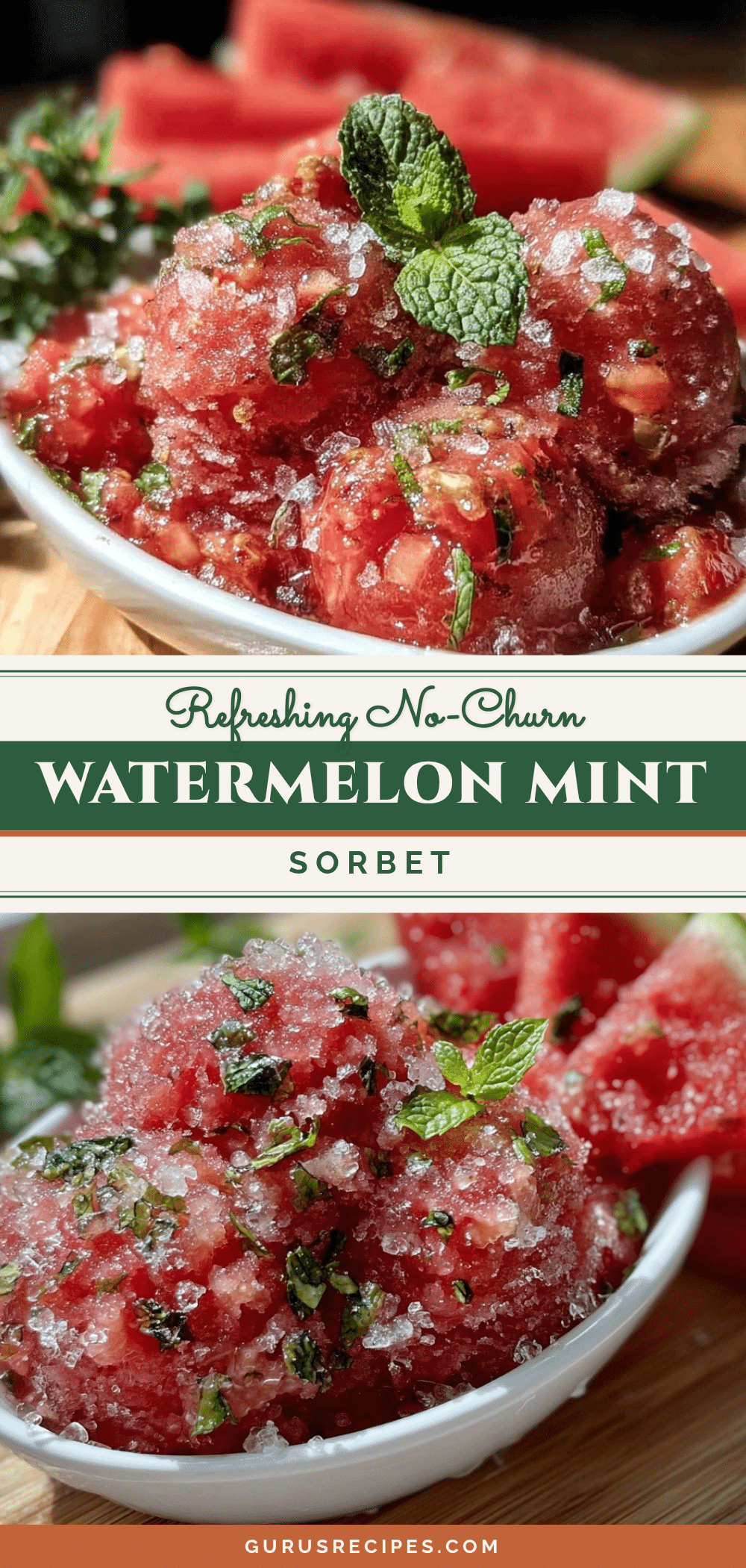 no-churn watermelon sorbet recipe