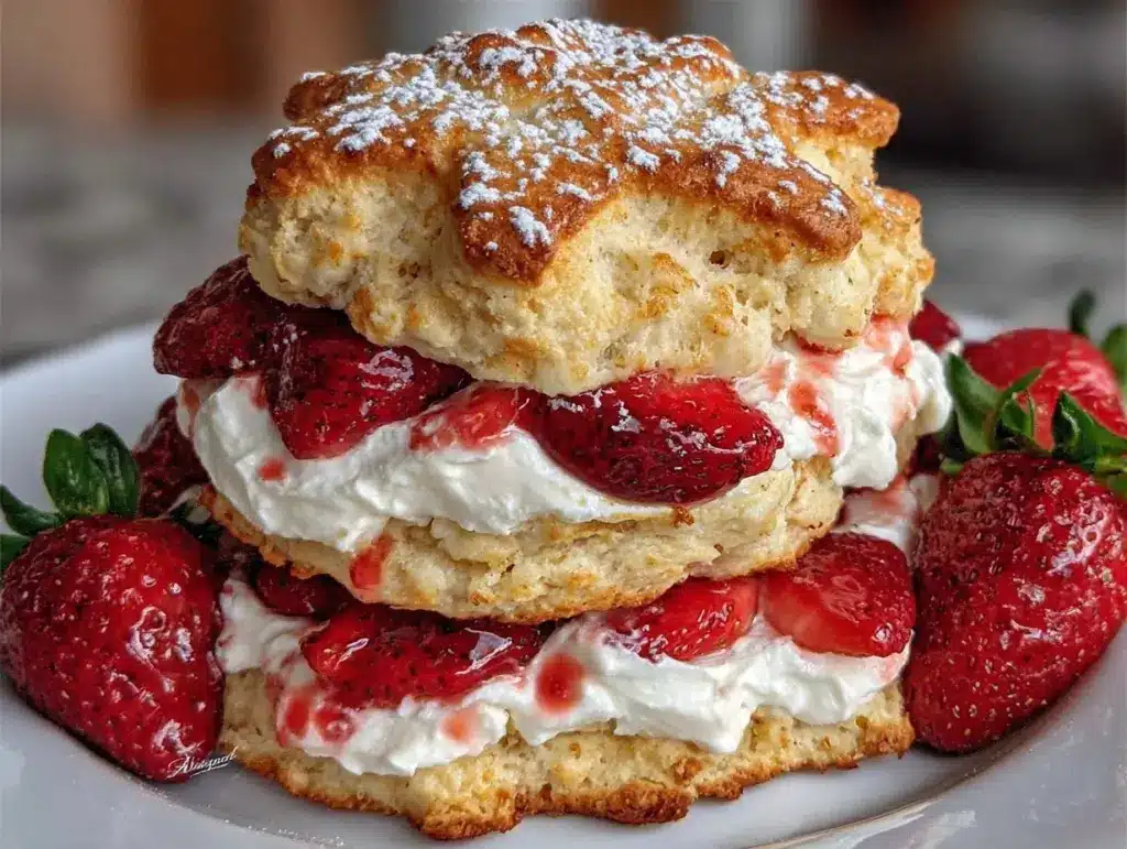 patriotic strawberry shortcake - featured image