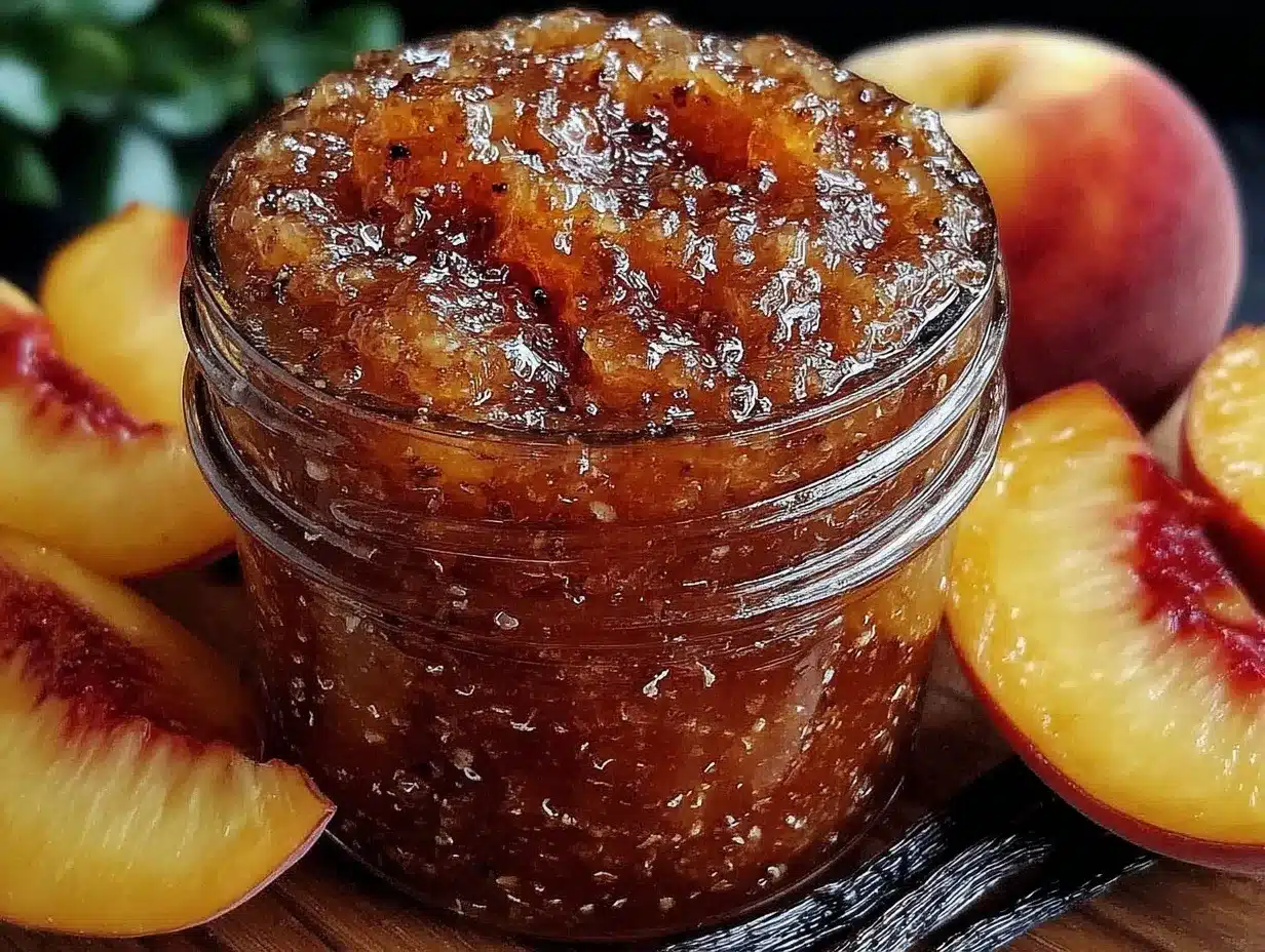peach bourbon jam preparation steps
