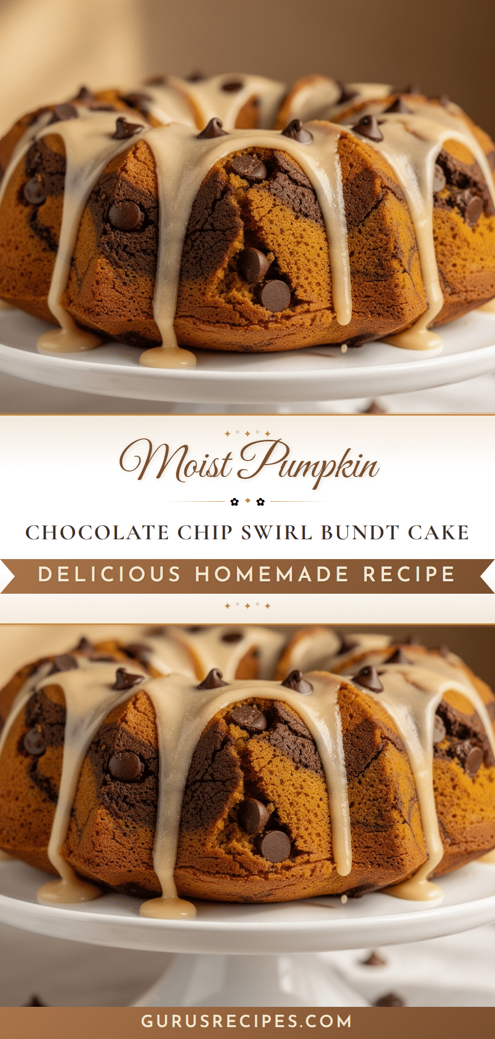pumpkin chocolate chip swirl bundt cake recipe