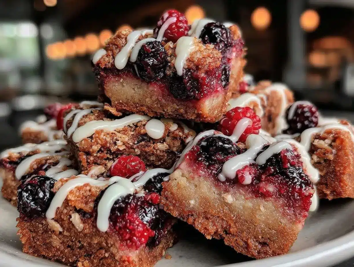 red velvet berry crumble bars preparation steps