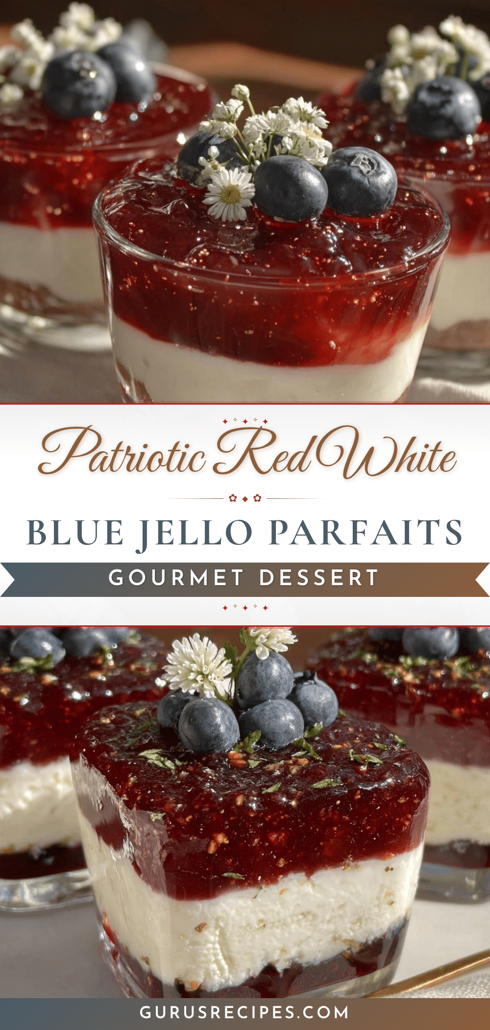 red white and blue layered jello parfait recipe