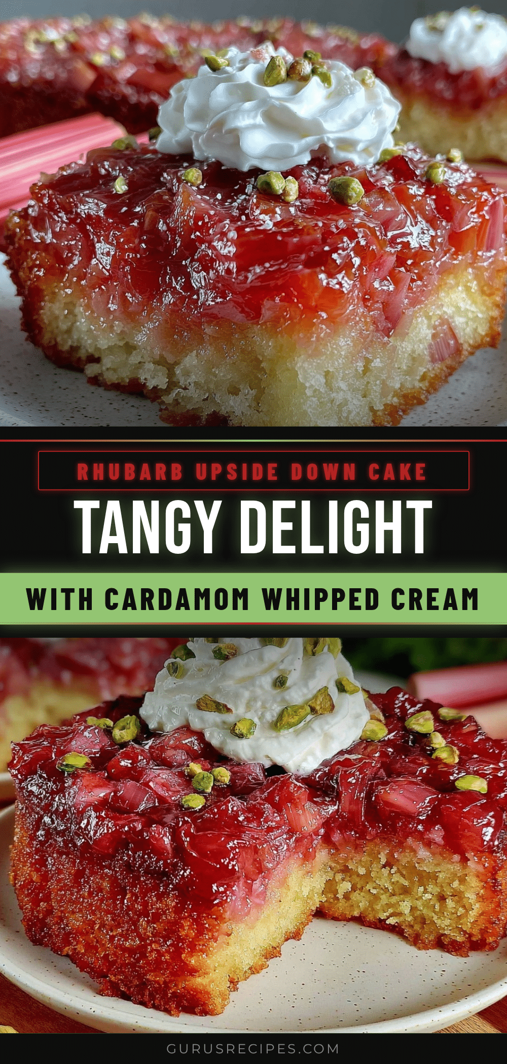 rhubarb upside down cake recipe