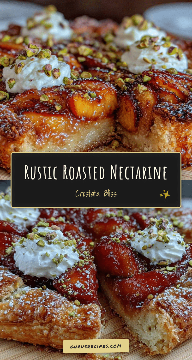 roasted nectarine crostata recipe