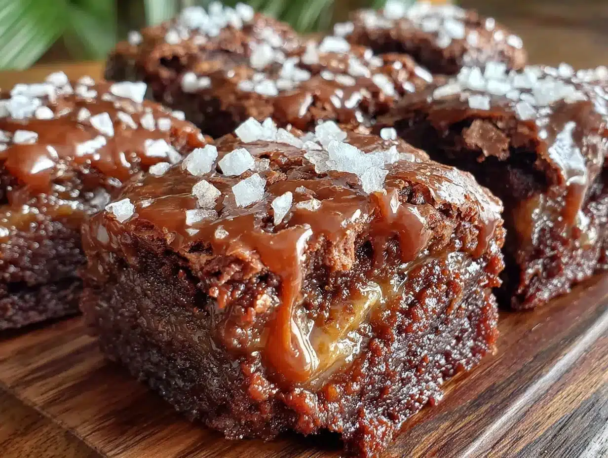 salted chocolate stout brownies preparation steps