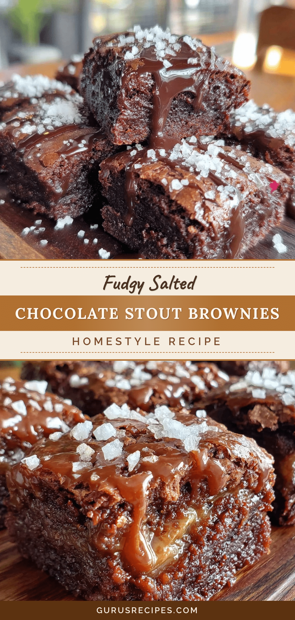 salted chocolate stout brownies recipe