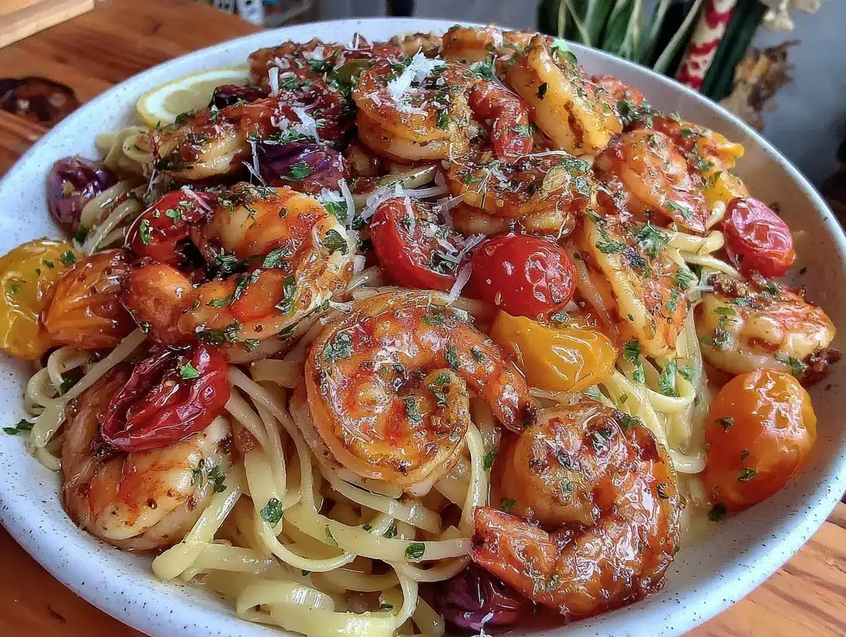 shrimp scampi pasta preparation steps