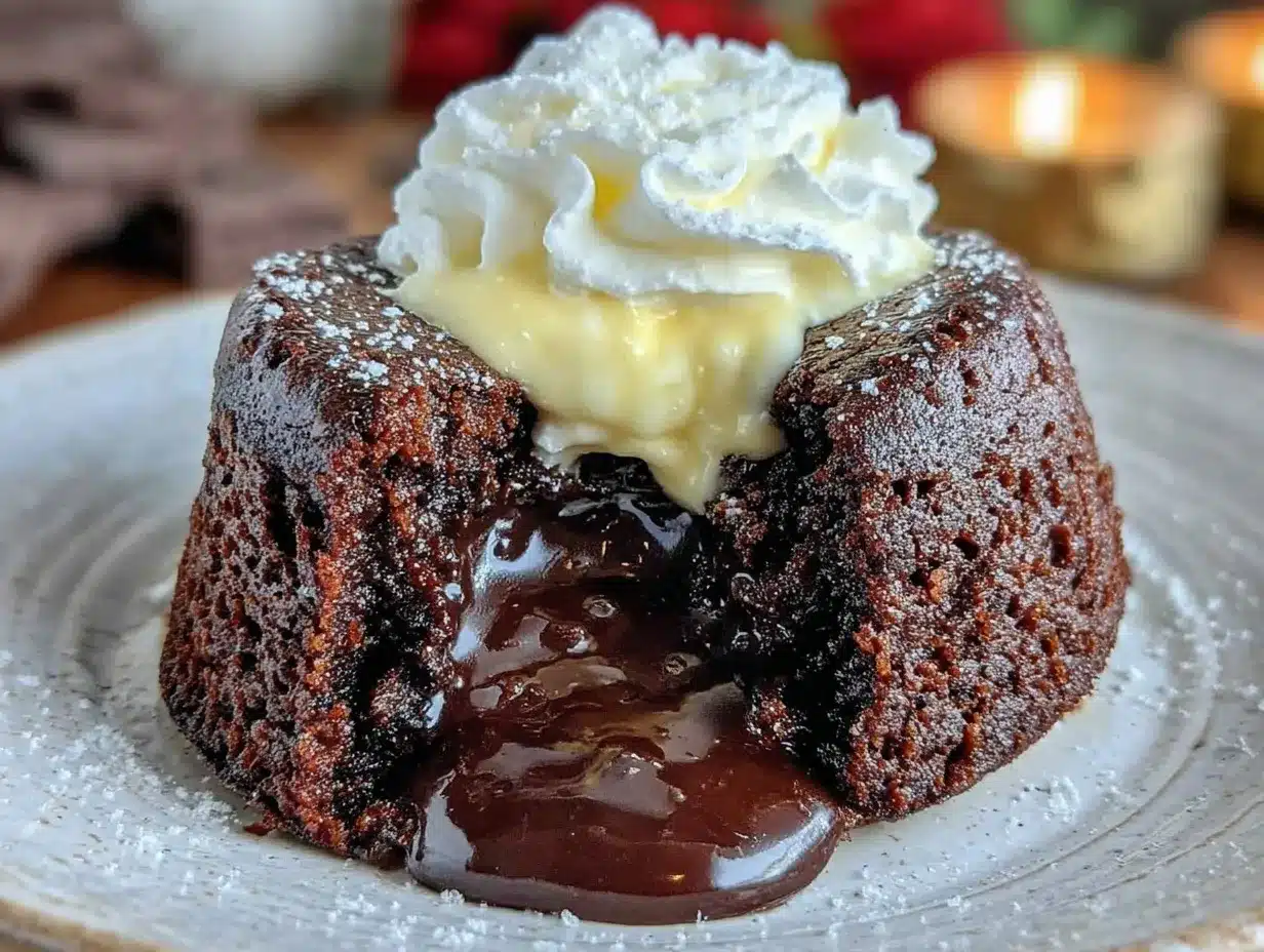 slow cooker triple chocolate lava cake preparation steps