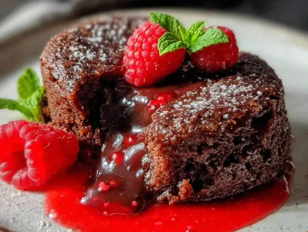 small batch chocolate lava cakes - featured image