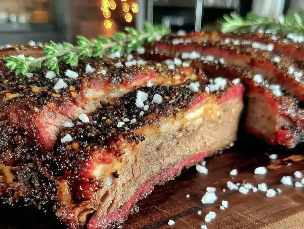 smoked brisket recipe - featured image