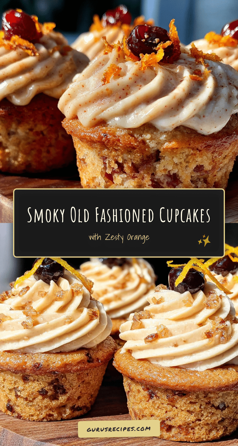 smoked old fashioned cupcakes recipe